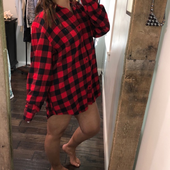 GAP Other - Gap buffalo check flannel cozy lounge night shirt